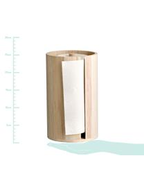 Küchenrollenhalter Ansley aus Holz, Paulowniaholz, Beige, Ø 15 x H 26 cm