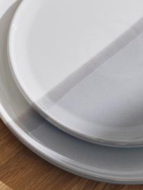 Porzellan-Frühstücksteller Ilan, 2 Stück, Porzellan, Blau, Grau, Cremeweiß, Ø 21 x H 2 cm