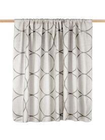 Plaid en velours, à faces distinctes Bamboo Circles, Anthracite