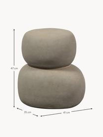 Stolik ogrodowy Oda, Glina, Greige, o wyglądzie betonu, S 41 x W 47 cm