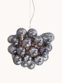 Hanglamp met glazen bollen Gross, Baldakijn: verchroomd nikkel, Chroomkleurig, Ø 50 x H 45 cm