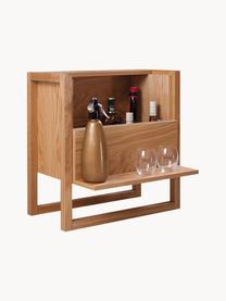 Mini bar in legno di quercia NewEst, Legnio chiaro, Larg. 59 x Alt. 60 cm
