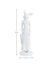 Figura decorativa Lady, Plástico, Blanco, An 6 x Al 19 cm