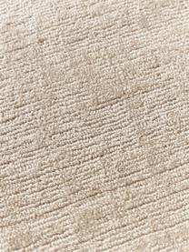 Tappeto rotondo a pelo corto Kari, 100% poliestere certificato GRS, Tonalità beige, 2 x 30 L