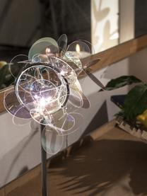 Lampada da tavolo di design Mille Bolle, Paralume: tecnopolimero Cristalflex, Base della lampada: acciaio inossidabile, Multicolore, Larg. 22 x Alt. 41 cm