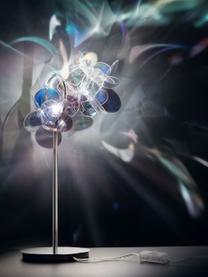 Lampada da tavolo di design Mille Bolle, Paralume: tecnopolimero Cristalflex, Base della lampada: acciaio inossidabile, Multicolore, Larg. 22 x Alt. 41 cm