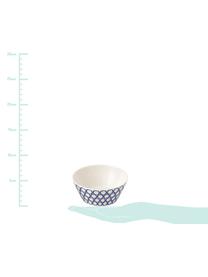 Sada vzorovaných misek z porcelánu Pacific, 6 dílů, Bílá, modrá