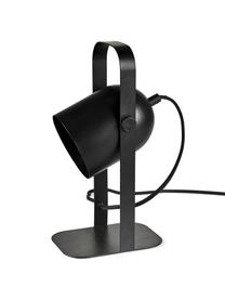 Verstelbare tafellamp Nesvik, Lamp: bekleed ijzer, Zwart, B 11 x H 29 cm