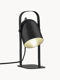 Verstelbare tafellamp Nesvik, Lamp: bekleed ijzer, Zwart, B 11 x H 29 cm