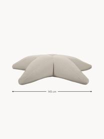 Grand pouf de jardin artisanal Starfish, Beige clair, larg. 145 x long. 145 cm