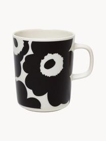 Tasse Unikko, Steinzeug, Weiß, Schwarz, Ø 8 x H 10 cm, 250 ml