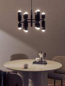 Lámpara de techo LED Ariane, Pantalla: vidrio acrílico, Negro, Ø 55 x Al 40 cm