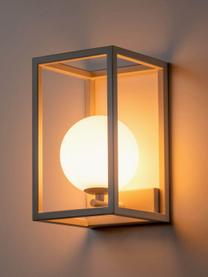 Außenwandleuchte Lantern, Lampenschirm: Opalglas, Weiß, Hellbeige, B 15 x H 25 cm