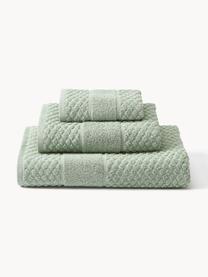 Lot de serviettes de bain Katharina, tailles variées, Vert sauge, 4 éléments (2 serviettes de toilette et 2 draps de bain)