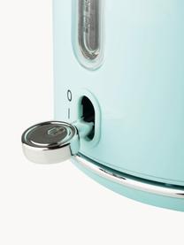 Waterkoker Heritage, 1.7 L, Gelakt edelstaal, Turquoise, zilverkleurig, 1,7 l