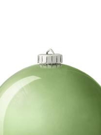 Boule de Noël incassable Stix, Plastique robuste, Vert sauge, Ø 20 cm