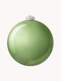 Boule de Noël incassable Stix, Plastique robuste, Vert sauge, Ø 20 cm