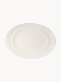 Plat de service en porcelaine For Me, Porcelaine, Blanc, larg. 41 x haut. 29 cm