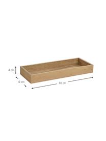 Plateau décoratif bois d'acacia Mika, Bois d'acacia, Beige, larg. 30 x prof. 12 cm