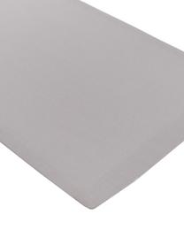 Set lenzuola in percalle Plein 4 pz, Grigio, bianco latteo, 260 x 295 cm