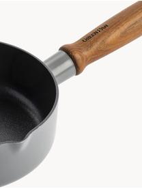 Batería de cocina antiadherente Mayflower Pro, 8 pzas., Gris oscuro, madera oscura, Set de diferentes tamaños