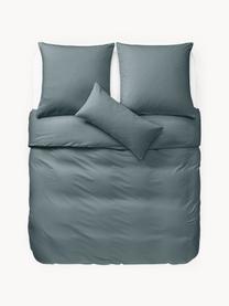 Flanell-Bettdeckenbezug Biba, Webart: Flanell Flanell ist ein k, Petrol, B 135 x L 200 cm