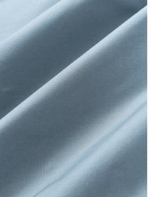 Perkal katoenen dekbedovertrek Elsie, Weeftechniek: perkal, Grijsblauw, B 200 x L 200 cm