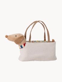 Knuffeldier Hilena met tas, 70% polyester, 30% katoen, Lichtbeige, meerkleurig, B 28 cm x H 15 cm