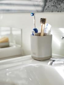 Vaso cepillo de dientes EasyStore, Plástico, Beige claro, An 9 x Al 13 cm