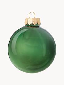 Boules de Noël Decoris, 42 élém., Verre, Vert foncé, Ø 7 cm