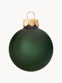 Boules de Noël Decoris, 42 élém., Verre, Vert foncé, Ø 7 cm