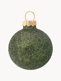 Boules de Noël Decoris, 42 élém., Verre, Vert foncé, Ø 7 cm