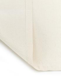 Waffelpiqué tafelloper Kubo in beige, 65% katoen, 35% polyester, Beige, 40 x 145 cm