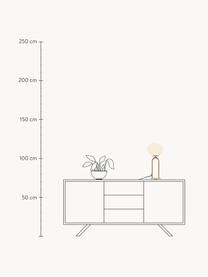 Tafellamp Shapes van opaalglas, Lampenkap: opaalglas, mondgeblazen, Crèmewit, goudkleurig, Ø 22 x H 47 cm