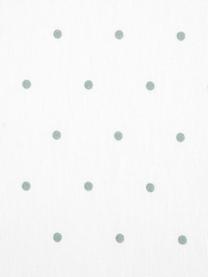 Flanell-Wendebettwäsche Betty, gepunktet, Webart: Flanell Fadendichte 144 T, Salbeigrün, Weiß, 135 x 200 cm + 1 Kissen 80 x 80 cm
