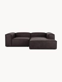 Narożna sofa modułowa ze skóry z recyklingu Lennon, Tapicerka: skóra z recyklingu (70% s, Stelaż: lite drewno, sklejka, Nogi: tworzywo sztuczne, Skóra taupe, S 238 x G 180 cm, lewostronna