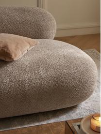 Sofa Alba (3-Sitzer) aus Teddy-Bouclé, Bezug: 100 % Polyester Der strap, Gestell: Massives Fichtenholz, Kie, Teddy-Bouclé Beige, B 235 x T 114 cm, Rückenlehne links