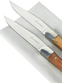 Coltello per carn con manico in legno Jasmine 6 pz, Manico: legno, Argentato, legno chiaro, Lunghezza 23 cm