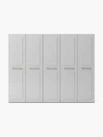 Armario modular Charlotte, 5 puertas (250 cm), diferentes variantes, Estructura: tablero aglomerado revest, Gris, Interior Basic (An 250 x Al 200 cm)