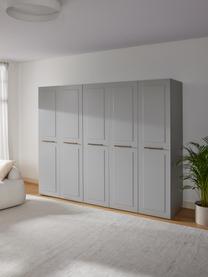 Armario modular Charlotte, 5 puertas (250 cm), diferentes variantes, Estructura: tablero aglomerado revest, Gris, Interior Basic (An 250 x Al 200 cm)