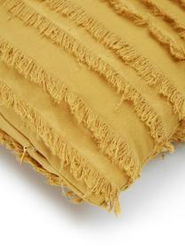 Poszewka na poduszkę Jessie, 88% bawełna, 7% wiskoza, 5% len, Żółty, S 30 x D 50 cm
