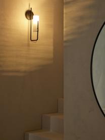 Wandlamp Vivian, Lampenkap: opaalglas, Zwart, B 13 x H 36 cm
