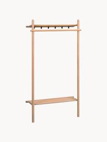 Perchero de pared en roble Milford, Beige, negro, An 91 x Al 181 cm