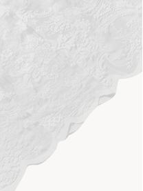 Voilages avec coulisses supérieures Channel, 2 pièces, 100 % polyester, Blanc, larg. 140 x long. 250 cm