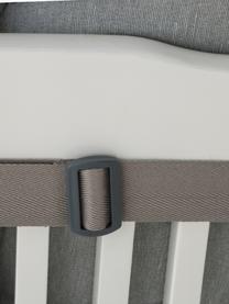 Jednobarevná podložka na křeslo s vysokým opěradlem Panama, Světle šedá, Š 42 cm, D 120 cm
