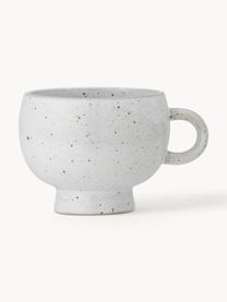 Tasse artisanale avec émail réactif Emilo, Grès cérame, Blanc, Ø 9 x haut. 7 cm, 300 ml