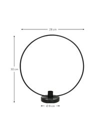 Kerzenhalter Wrights aus Metall, Fuß: Marmor, Gestell: Metall, beschichtet, Schwarz, B 28 x H 30 cm