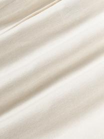 Leinen-Kissenhülle Malia in Weiß mit Strukturmuster, 51 % Leinen, 49 % Baumwolle, Weiß, B 45 x L 45 cm