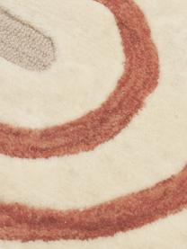 Handgetufteter Wollteppich Arne, Flor: Wolle, Beige, Terrakotta, Cremeweiss, B 80 x L 150 cm (Grösse XS)