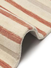 Tapis en laine tufté main Arne, Beige, terracotta, blanc crème, larg. 80 x long. 150 cm (taille XS)